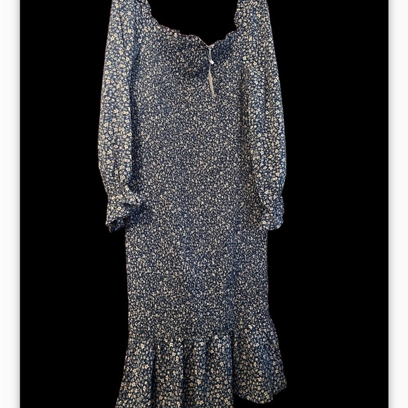 PRETTYGARDEN Summer Floral Sz XXL  Ruffle Hem Bodycon Mermaid Cocktail - Picture 5 of 10